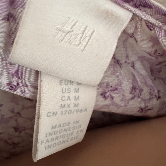 H&M Floral Print Women's Dress size medium used - Picture 5 of 6
